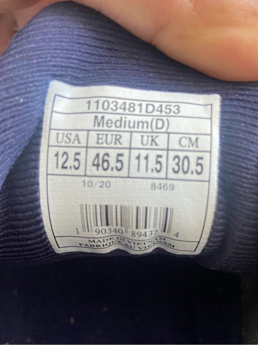 Brooks Ghost 13 Men’s Running Shoes Navy Silver Size 12.5 Excellent Condition - Picture 11 of 16